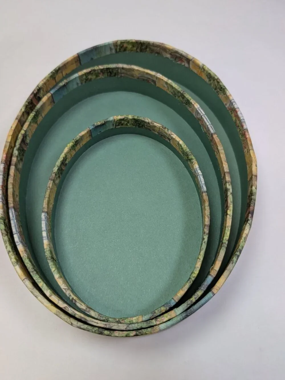 Vintage Bobs Boxes Cottage Garden Nesting Oval Box Set Sherri Buck Baldwin Lang